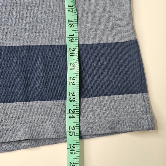 Men's Collezione Short Sleeve Golf Shirt, Size Medium, Blue - Picture 7 of 8